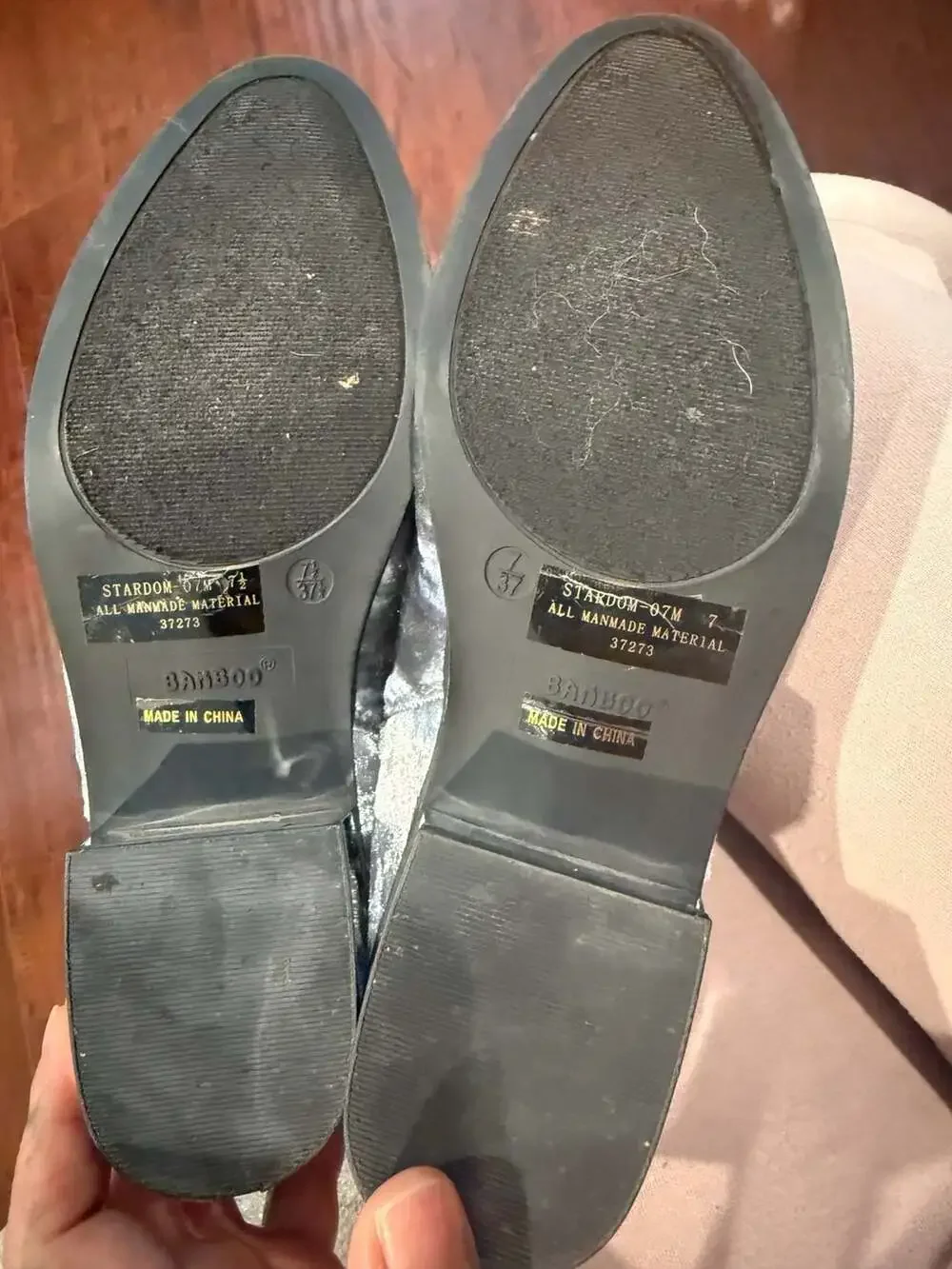 BAMBOO Ice Velour colored fitted Boot flats Sz.7/7.5